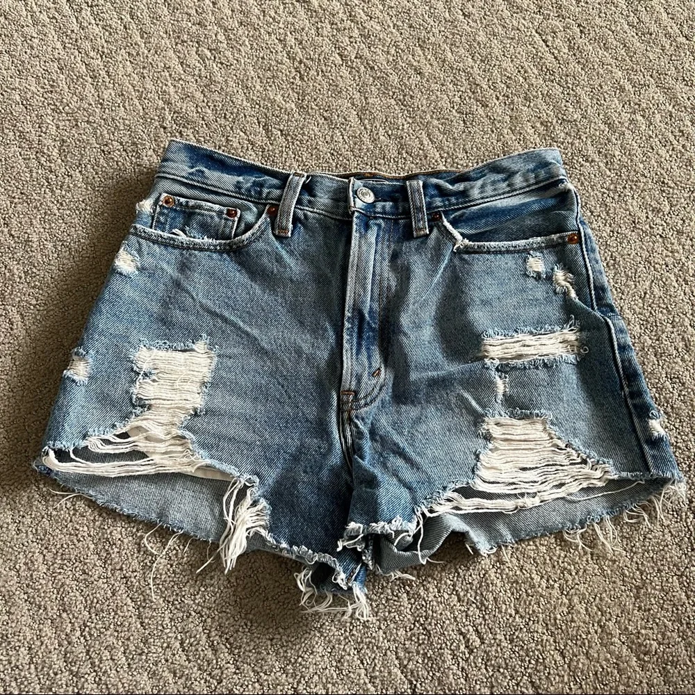 Abercrombie & Fitch Annie High Rise Shorts sz 26 | 2 - Picture 3 of 4